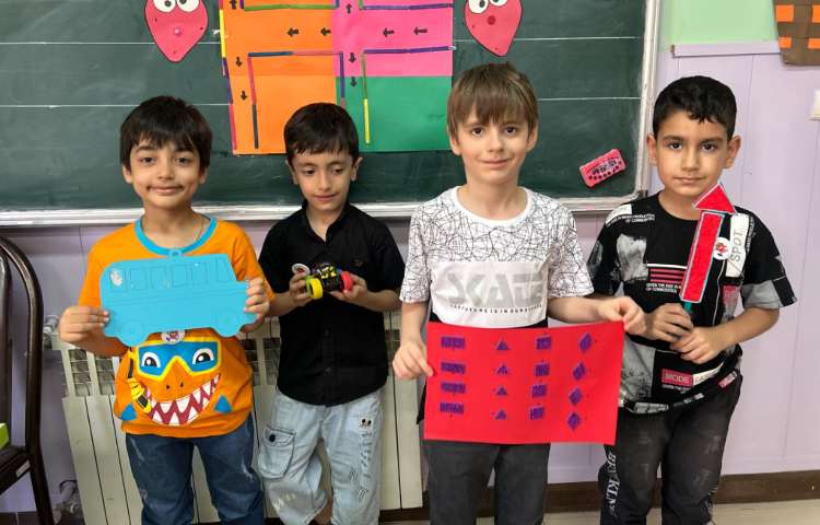 تلفیق پرتال هوش و ریاضی ( آموزش جهت ها و مرور اشکال هندسی ) 4