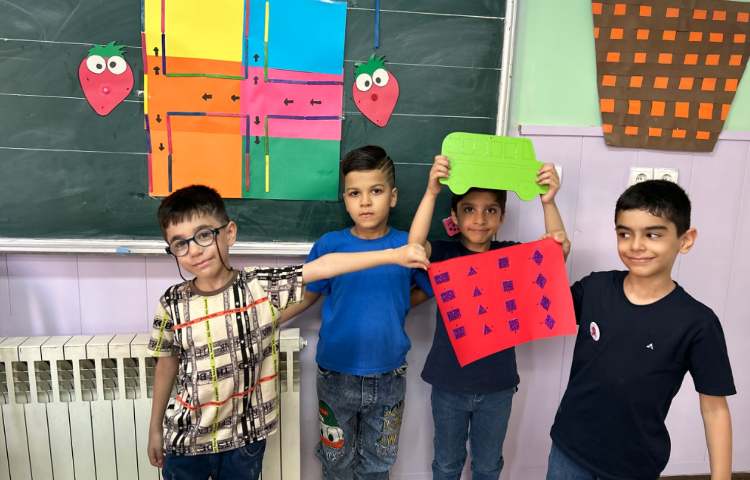 تلفیق پرتال هوش و ریاضی ( آموزش جهت ها و مرور اشکال هندسی )