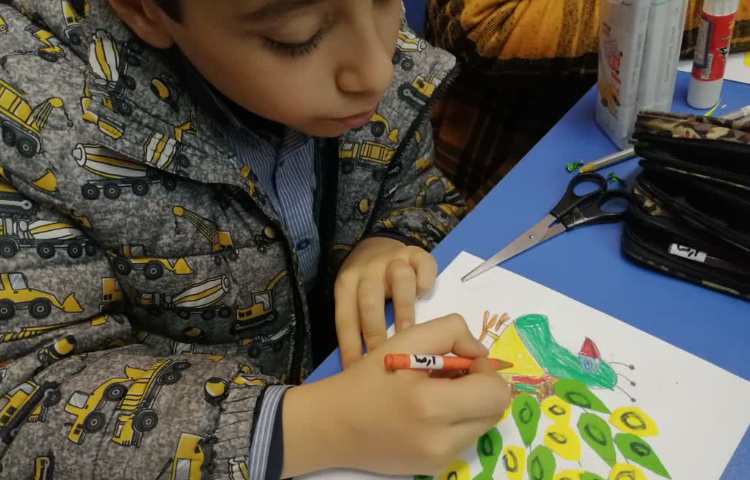 تلفیق کلاژ و نقاشی 6