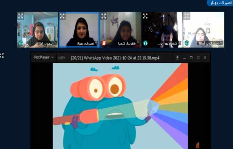 تماشای انیمیشن و انجام آزمایش مجازی 1