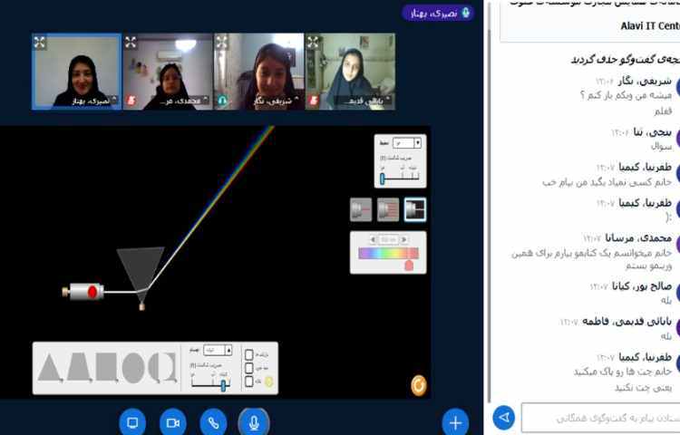 تماشای انیمیشن و انجام آزمایش مجازی 3