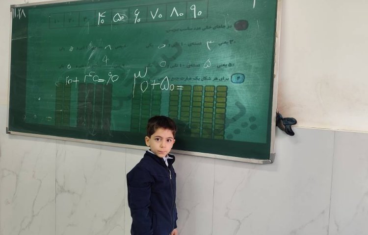 تمرینات کتاب کار ریاضی توسط دانش‌آموزان در کلاس تمرین و حل شد. 6