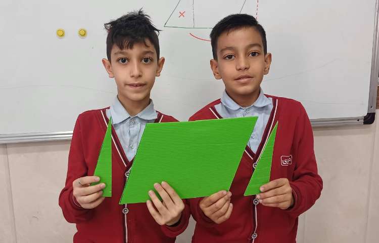 تمرین ارتفاع مثلث تدریس ارتفاع متوازی الاضلاع 5