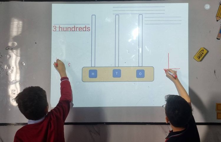 تمرین ارزش مکانی اعداد سه رقمی-زنگ Math 4