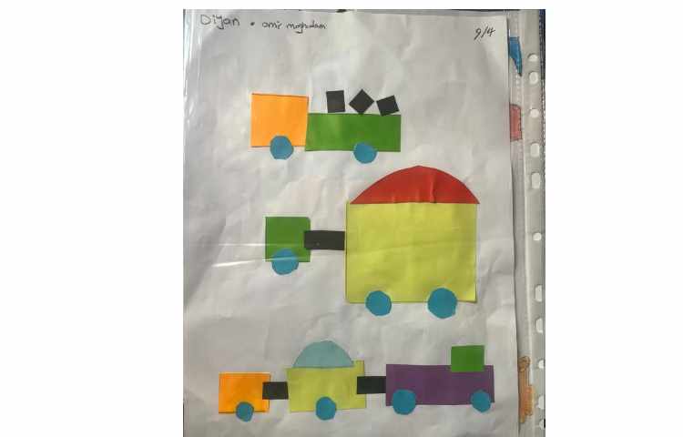 تمرین اشکال و دست ورزی اشکال هندسی 2