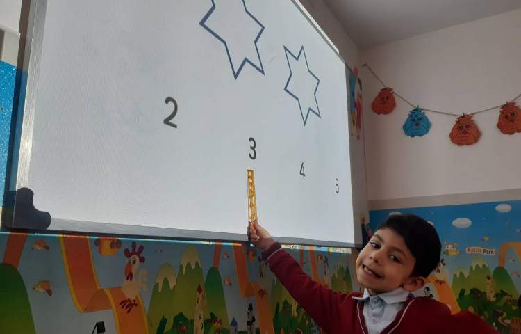 تمرین اعداد یک تا هفت-زنگ Math