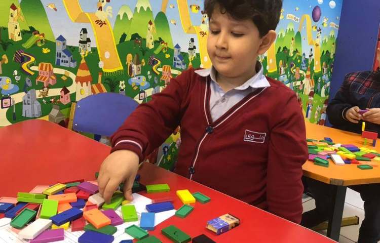 تمرین اعداد 1 تا 3 با دومینو-زنگ Math