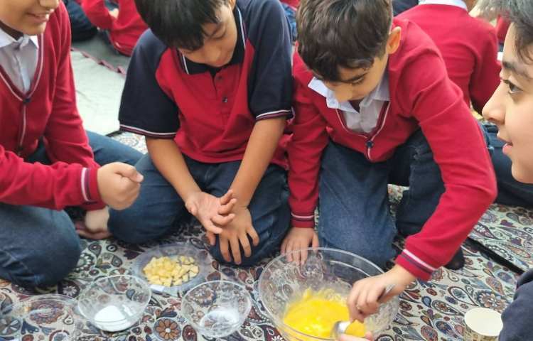 تمرین There is/There are با درست کردن کیک 2