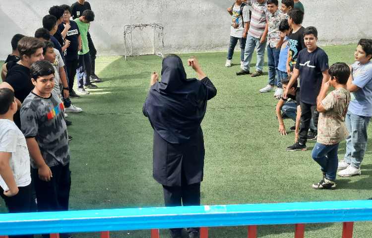 تمرین جشن اختتامیه پایگاه تابستانی 2