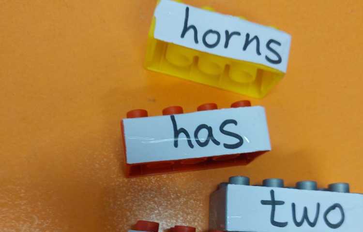 تمرین جمله سازی با استفاده از لگو 4