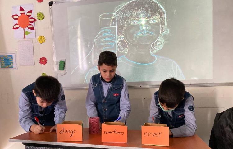 تمرین جمله سازی به صورت بازی گروهی 2