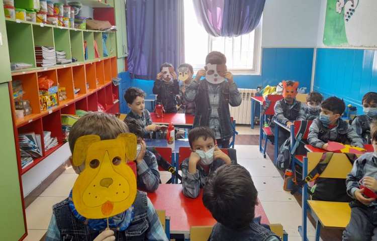 :تمرین حیوانات اهلی و وحشی با ماسک 1