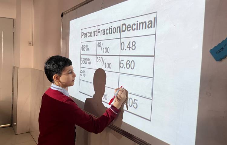 تمرین خواندن و نوشتن درصد-زنگ Math 5
