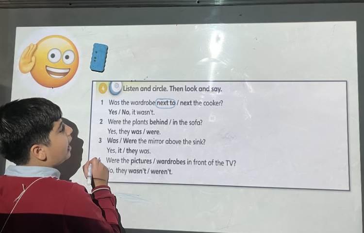 تمرین Grammar was and were در زنگ General 1