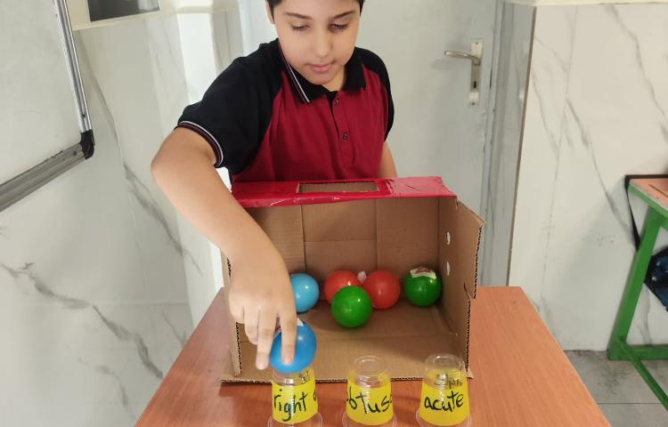 تمرین زوایای مختلف توسط بازی در زنگ math 2