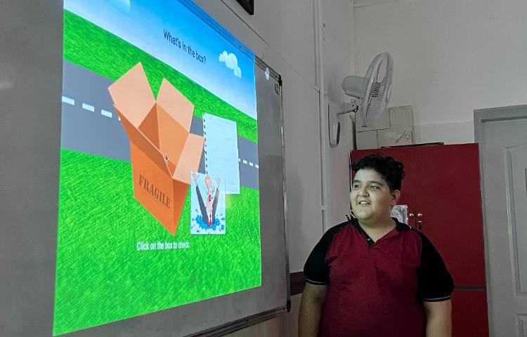 تمرین ساختار can/can't با بازیِ پاورپوینتی 2