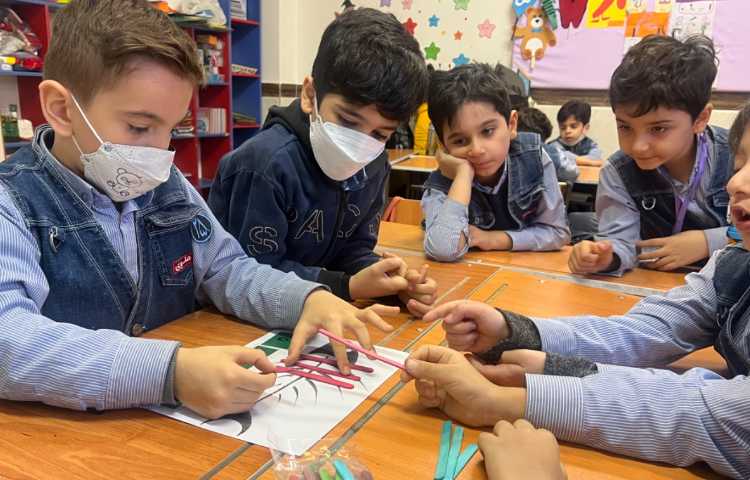 تمرین عبارت جمع به وسیله چوب بستنی رنگی 2