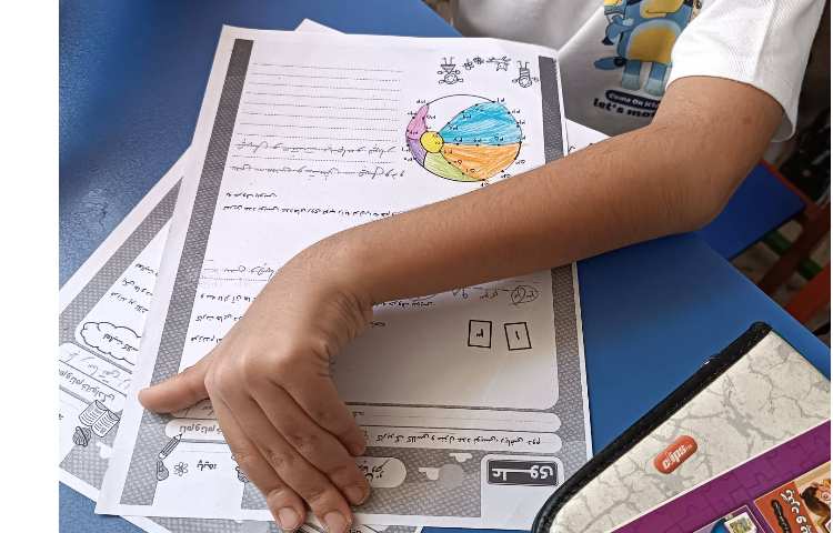 تمرین عدد نویسی با کارت اعداد و پاسخ به کاربرگ مروری 1