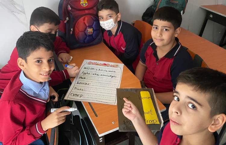 تمرین spelling لغات با بازی گروهی 3