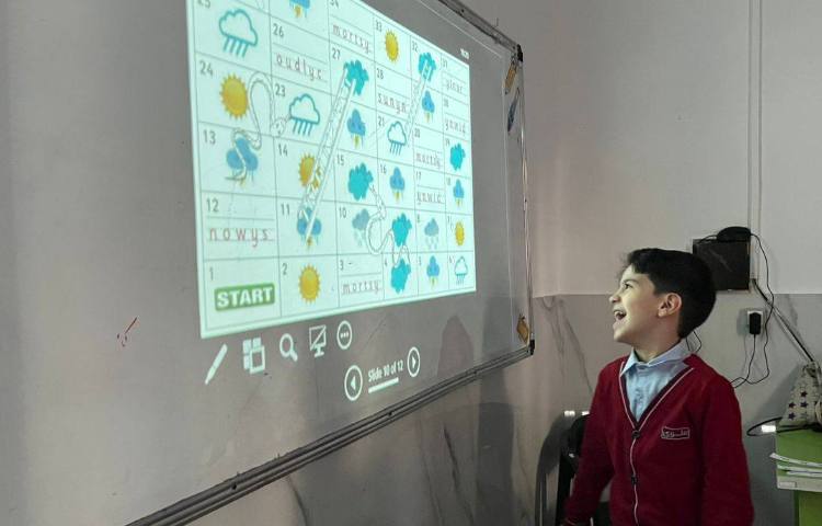 تمرین لغات مربوط به آب و هوا با بازی مار و پله-زنگ زبان عمومی 6