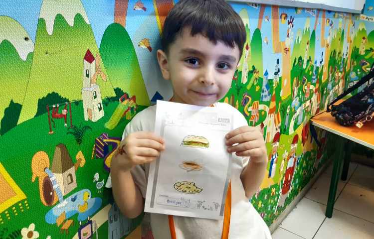 تمرین لغات مربوط به غذاها با انجام کاربرگ 1