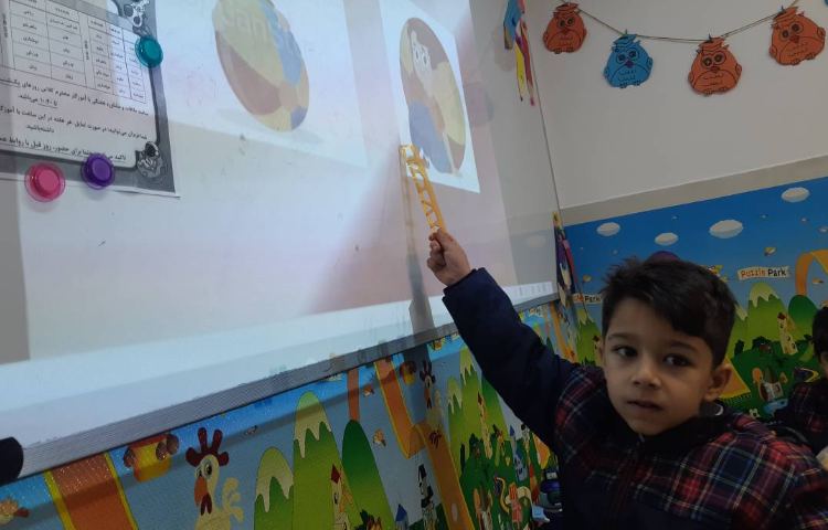 تمرین لغاتِ behind و in front of 6