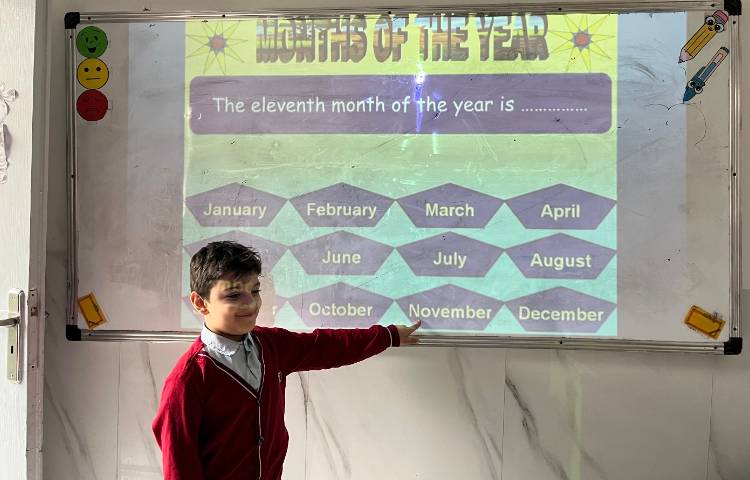 تمرین ماه‌های میلادی و Ordinal numbers 1