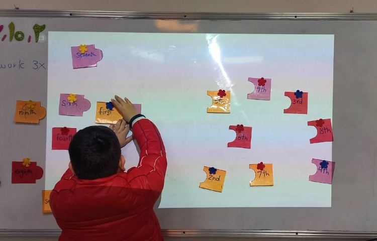 تمرین مبحث اعداد ترتیبی-زنگ ریاضی به زبان انگلیسی