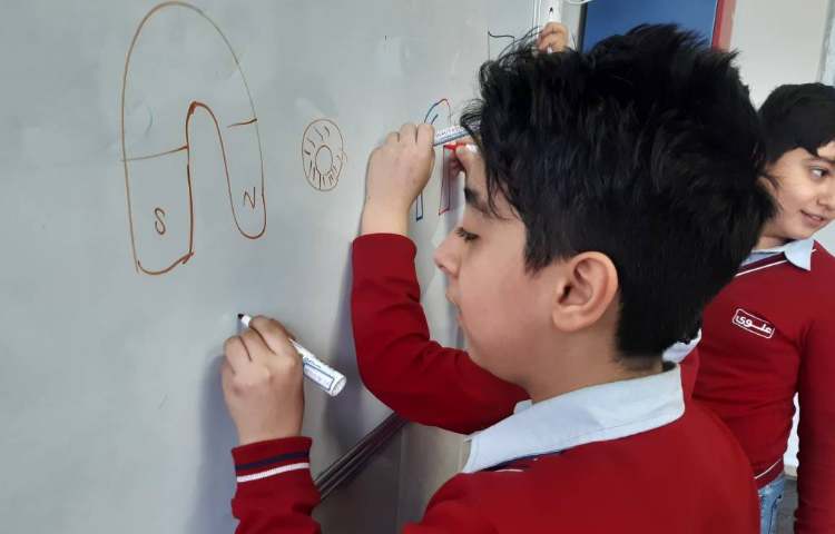 تمرین مبحث انواعِ magnet-زنگ Science 4