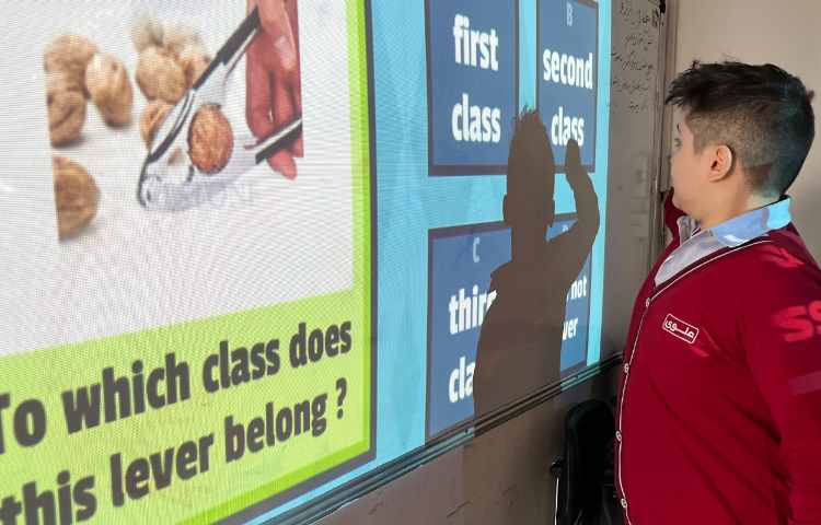 تمرین مبحث اهرم‌ها-زنگ Science 4