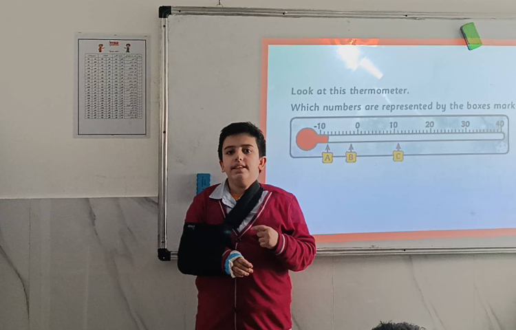 تمرین مبحث محور اعداد در زنگ Math 2