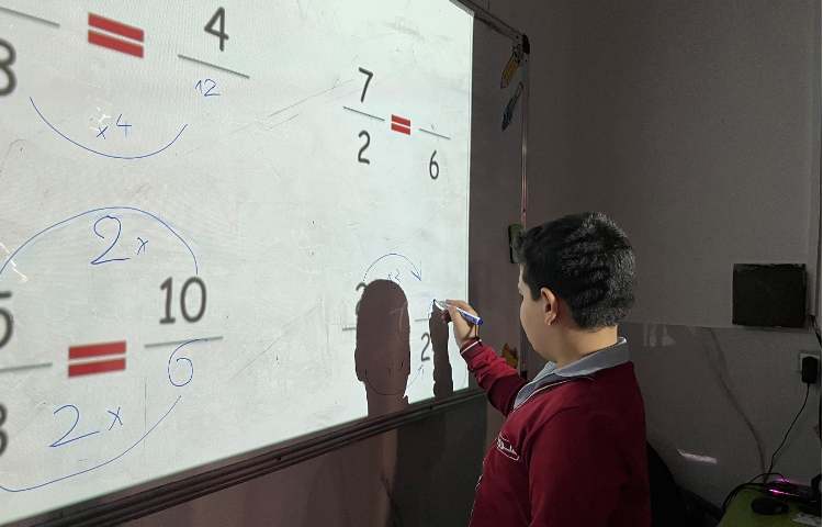تمرین مبحث کسرها-زنگ Math 2
