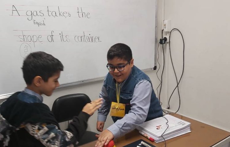 تمرین مبحث گاز ها با بازی در زنگ علوم به زبان انگلیسی 1