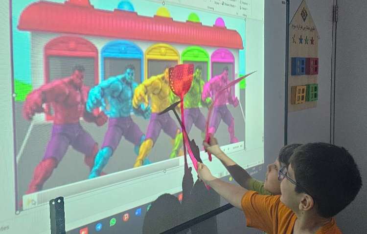 تمرین مکالمه به همراه عروسک گردانی / تمرین تشخیص رنگ ها همراه با بازی