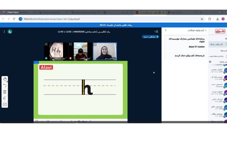 تمرین نحوه‌ی نوشتن حرف Hh 3