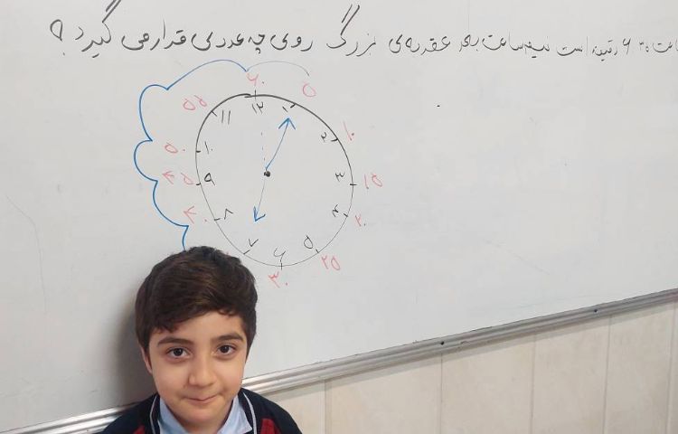 تمرین نمونه سوالات ریاضی توسط دانش آموزان انجام شد. 3