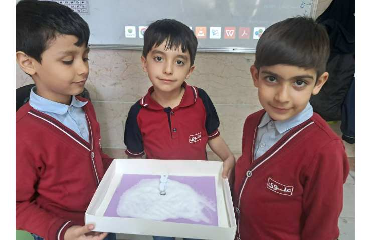 تمرین و تشخیص حروف با حرکت آهن ربا و نمک 3