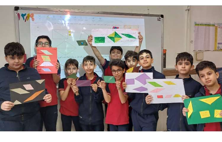 تمرین و ساخت چهار ضلعی ها با مثلث 3