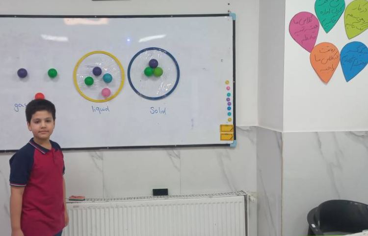 تمرین چگونگی قرار گرفتن مولکول‌ها در زنگ Science 3