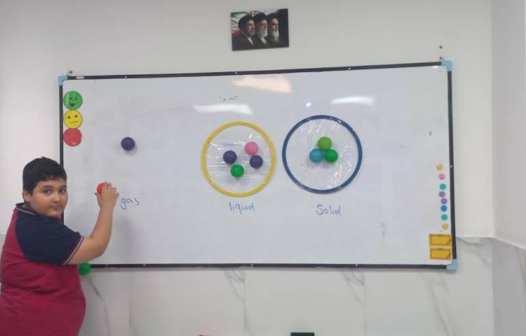 تمرین چگونگی قرار گرفتن مولکول‌ها در زنگ Science 4