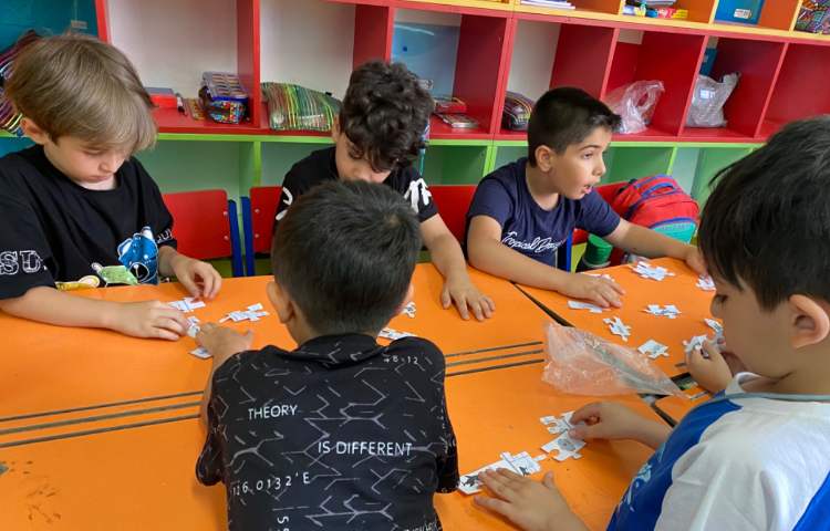 : تمرین کامل کردن پازل مربوط به حروف x,y,ch,sh 5