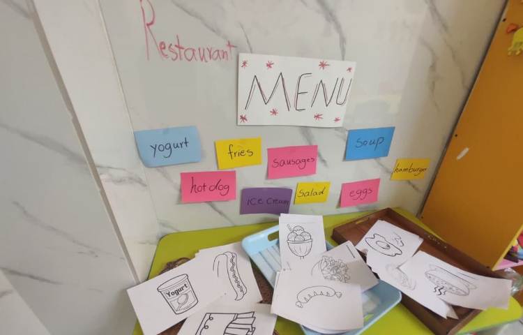 تمرین کلمات درس جدید از طریق بازی رستوران 2