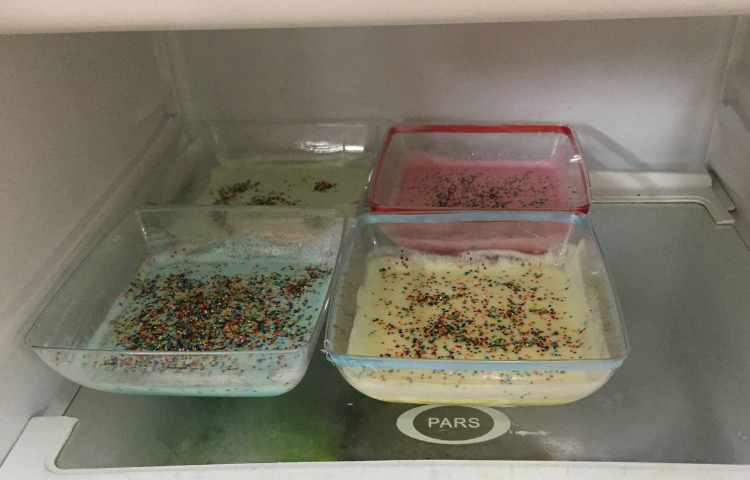 تهیه دسر ژله بستنی