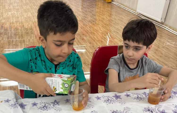 تهیه ی آلاسکای میوه ای با هدف تقویت روحیه همکاری و مسئولیت پذیری 5