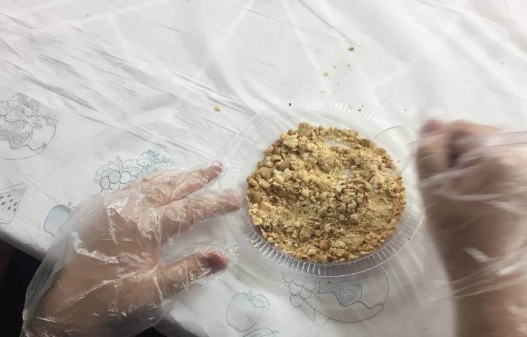 تهیه ی بیسکویت شکلاتی 2