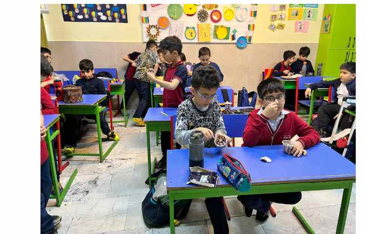 توزیع میانوعده در کلیه کلاس ها 19