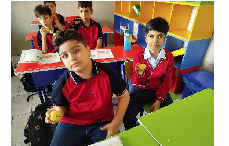 توزیع میانوعده میوه در آخرین روز هفته 3