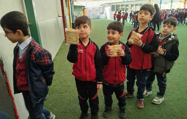 توزیع میانوعده کلیه پایه ها 14