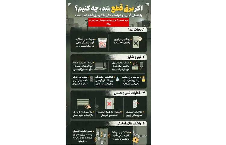 توصیه ها در هنگام شرایط اضطراری 1