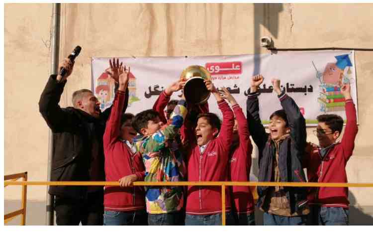 تیم برنده پایه ششم فوتبال درون مدرسه ای 8